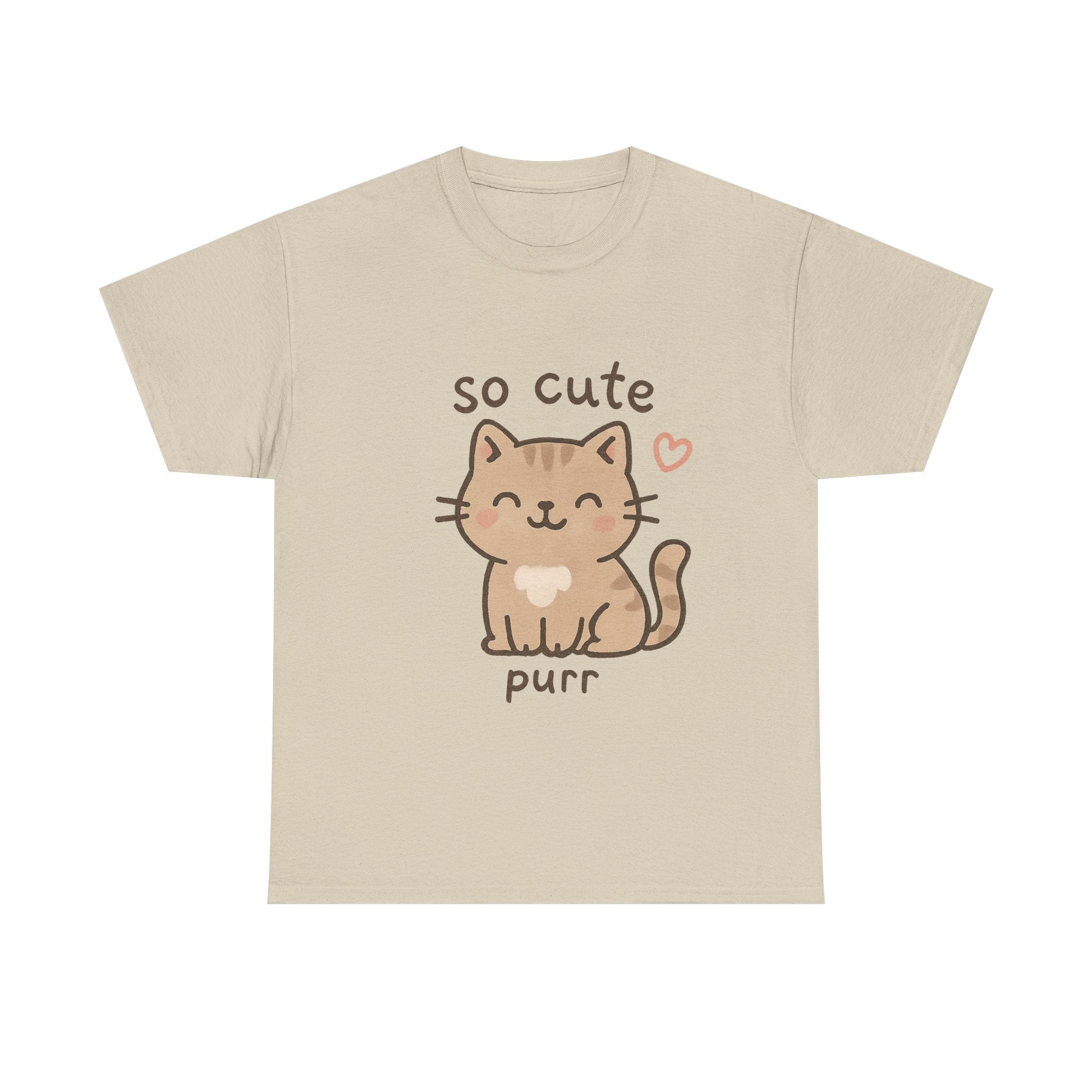 Cute Cat Unisex Tee - 'so cute it purs'