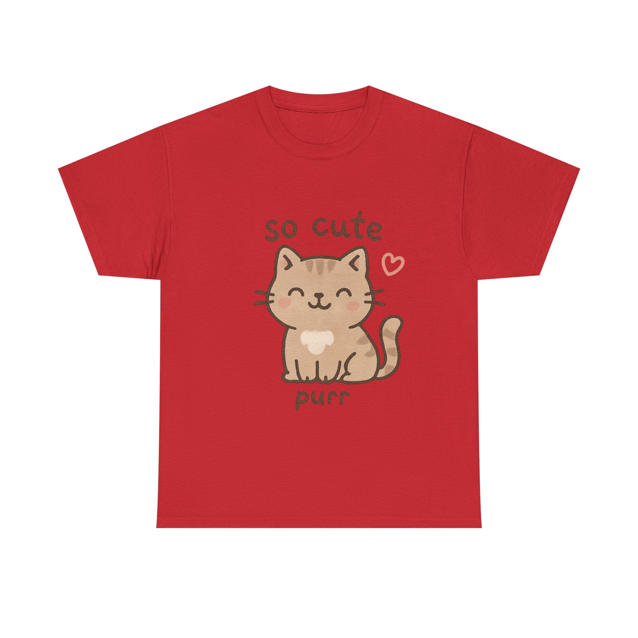 Cute Cat Unisex Tee - 'so cute it purs'