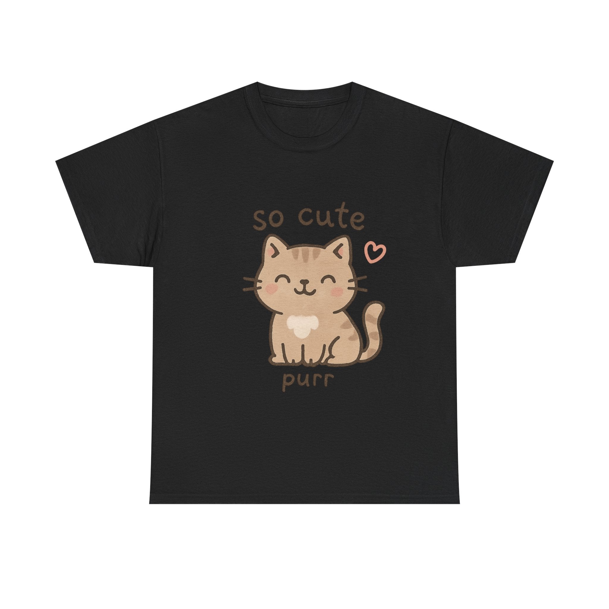 Cute Cat Unisex Tee - 'so cute it purs'