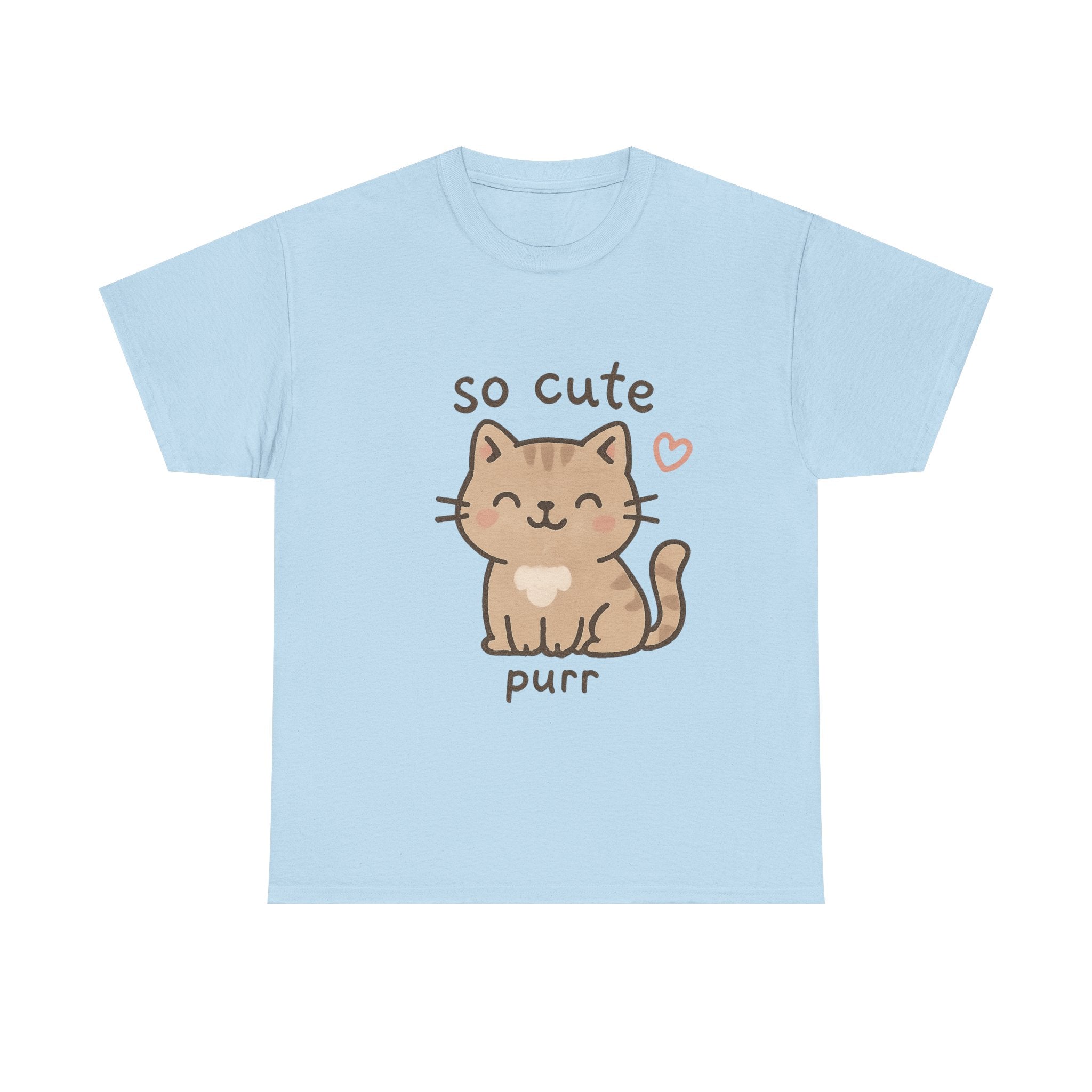 Cute Cat Unisex Tee - 'so cute it purs'