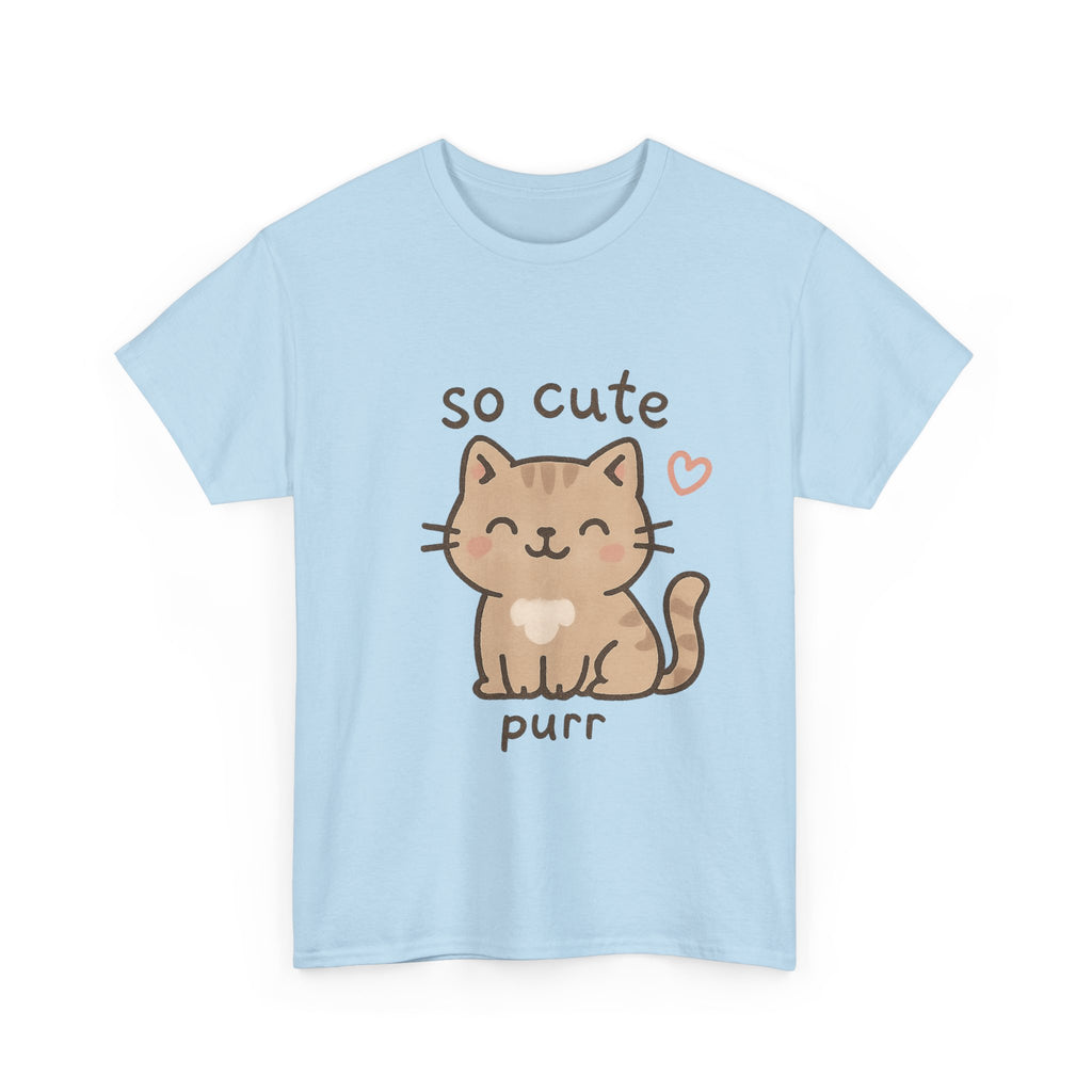 Cute Cat Unisex Tee - 'so cute it purs'