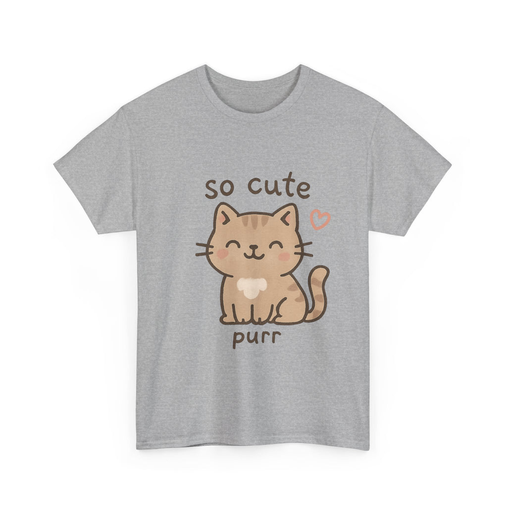 Cute Cat Unisex Tee - 'so cute it purs'