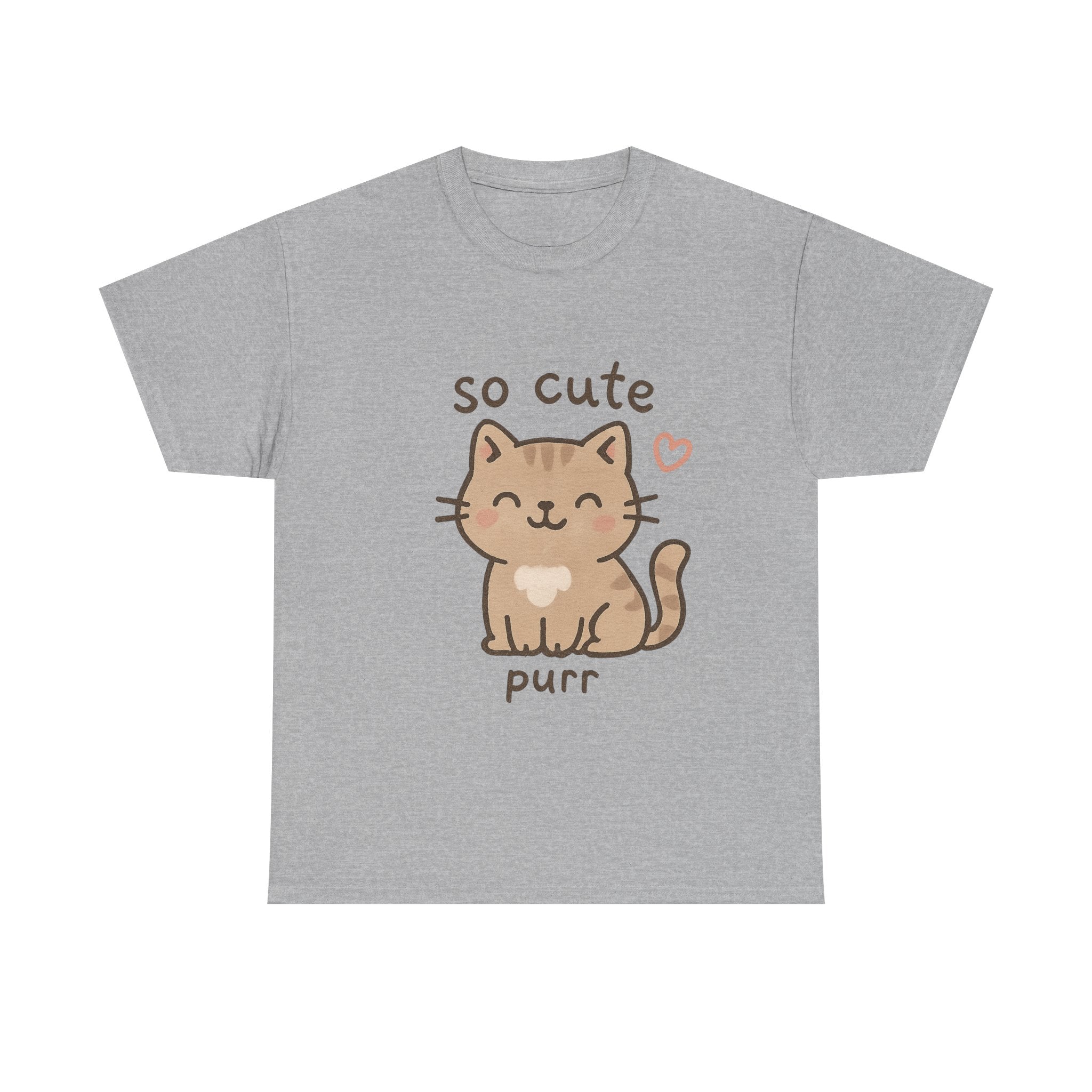 Cute Cat Unisex Tee - 'so cute it purs'